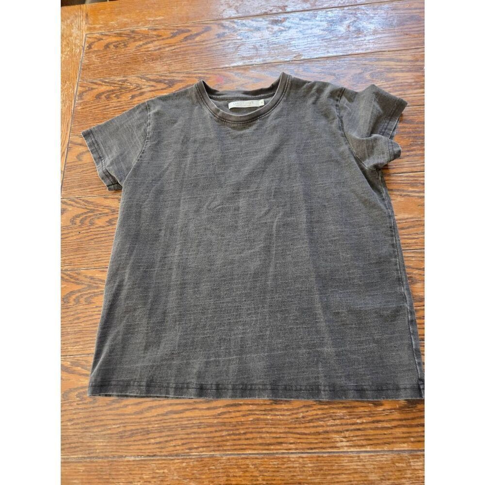 Christy Dawn Regenerative Short Sleeve Tee in Charcoal sz XS